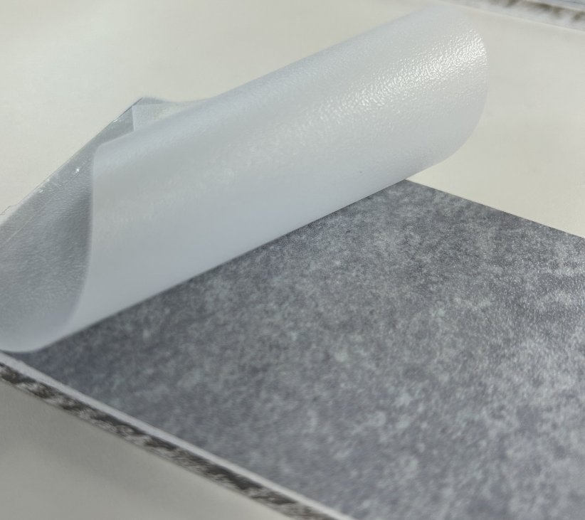 エンボス加工の樹脂転写用途参考例（紫外線硬化樹脂への転写：触感付与）