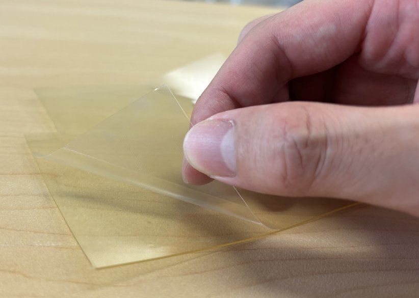 セパレーターフィルムへのエンボス加工の参考例