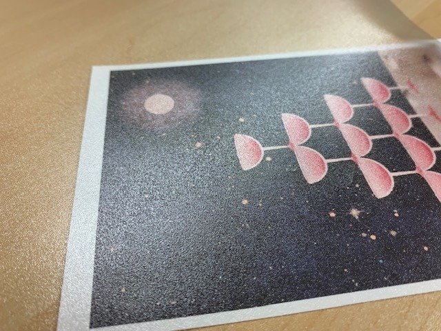 エンボス加工の参考例（ラミネートフィルム：高級感）