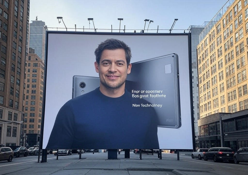 エンボス加工品の光拡散用途使用イメージ_光の映り込み防止(広告パネル)