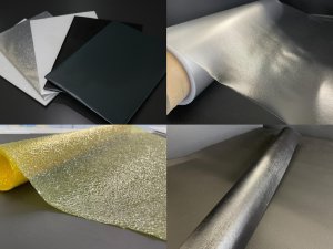 様々な素材にエンボス加工した製品例