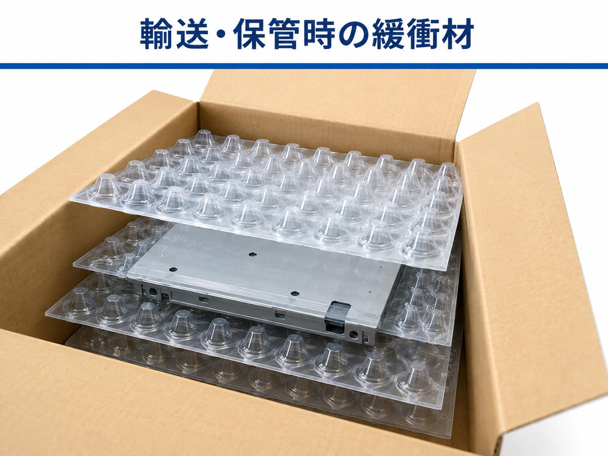 輸送保管時の緩衝材スペーサー用途